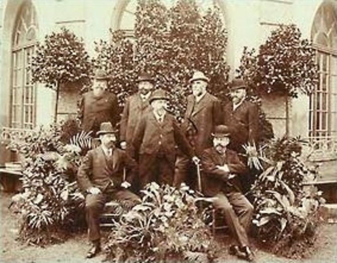 Brødrene Johann, Carl og Anton Sedlmayr.Foto: Ukendt fotograf, 1874.Wikipedia.